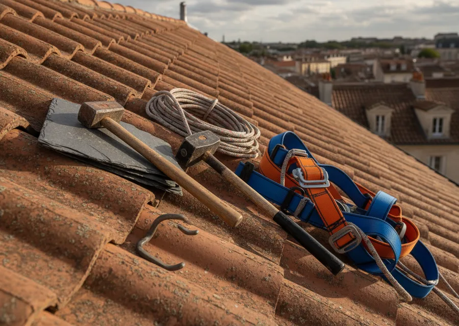 Installation de couverture dans une maison à Bordeaux — illustration
